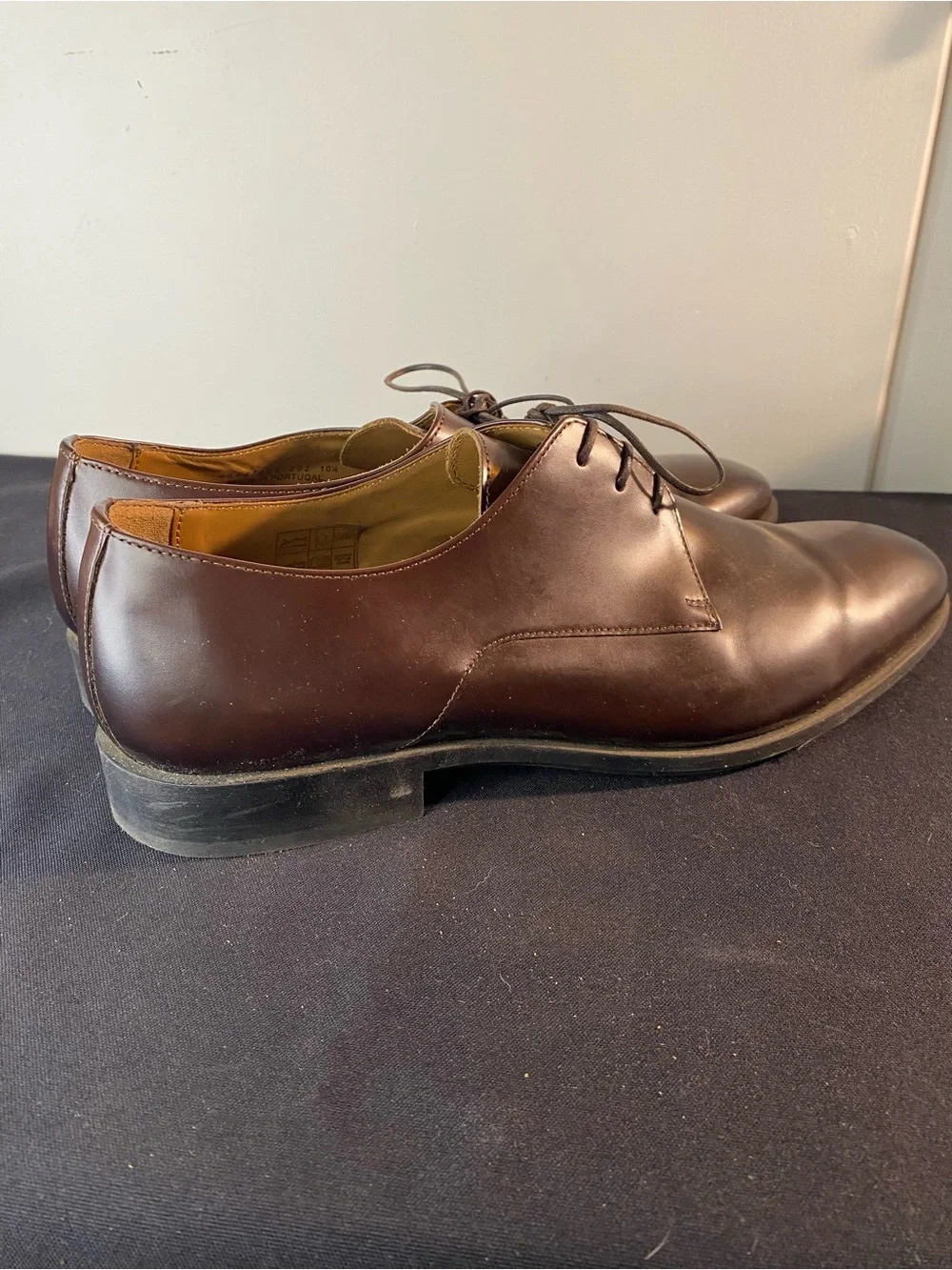 Hugo Boss Colby Leather Derby Dress Shoes Mens 10.5 | Brown | Business Career